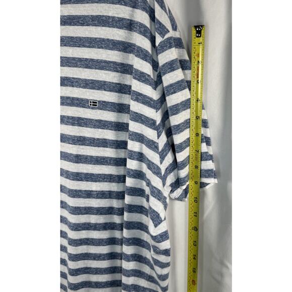 Christina Berg Stripes Short Sleeves T Shirt Blue White 2XL Nautical 87-37 - Picture 11 of 16